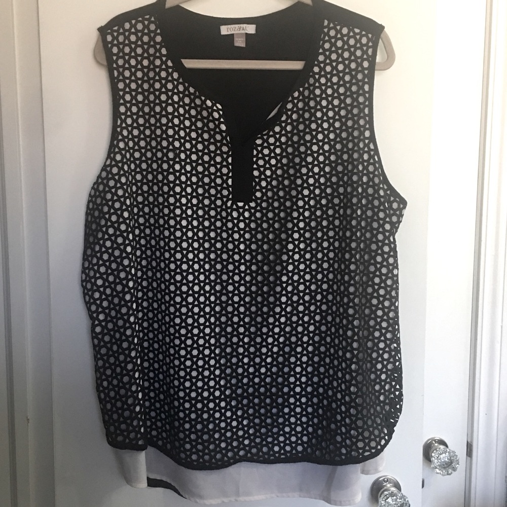 Sleeveless Woman’s Dressbarn Plus Blouse